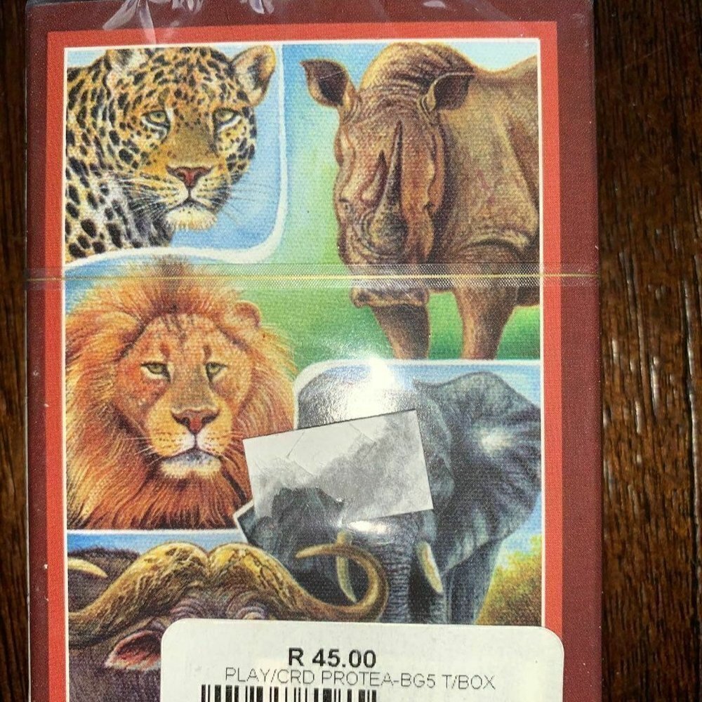 Protea Playing Cards The Big Five Series  Africa